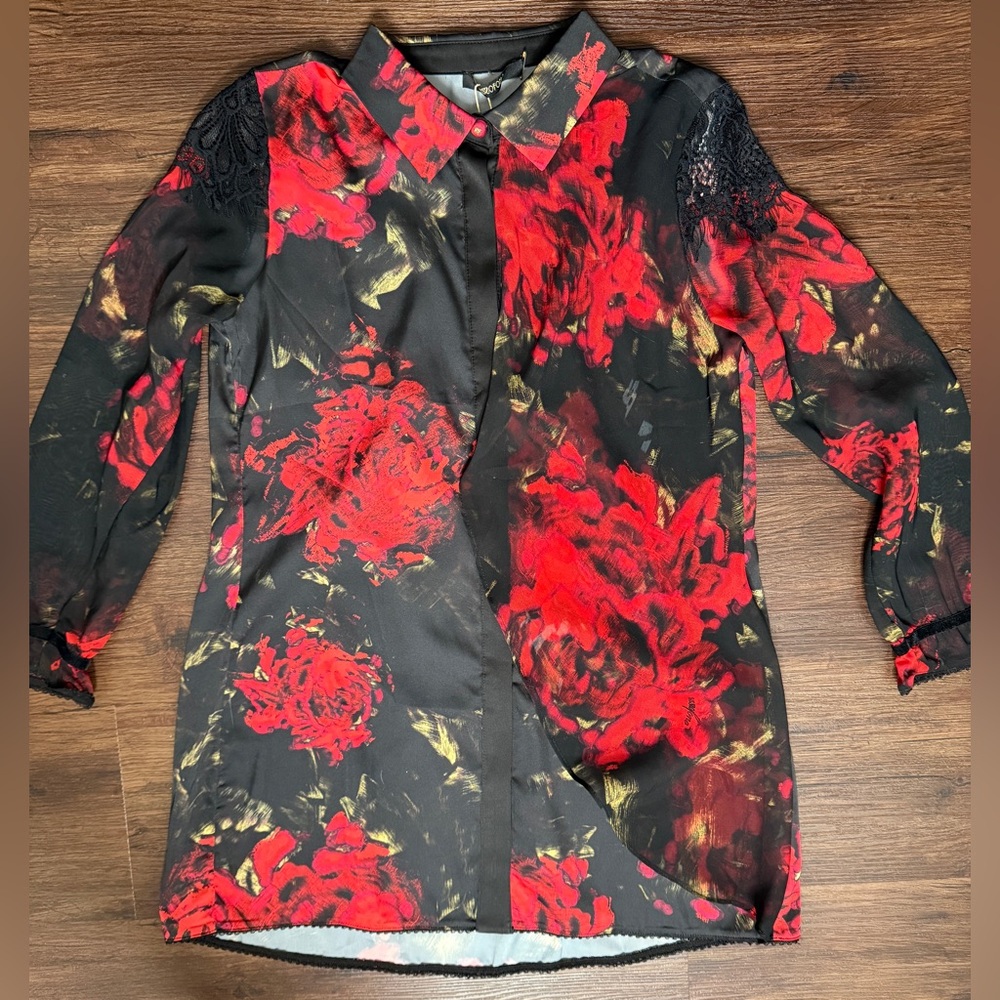 Sassofono Floral Blouse EU 34 – New With Tags – Layered Look